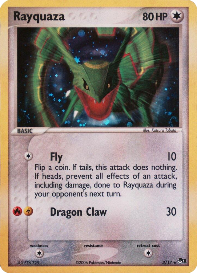 0003 Rayquaza - 003/017 (2006) Rare Blister Exclusives