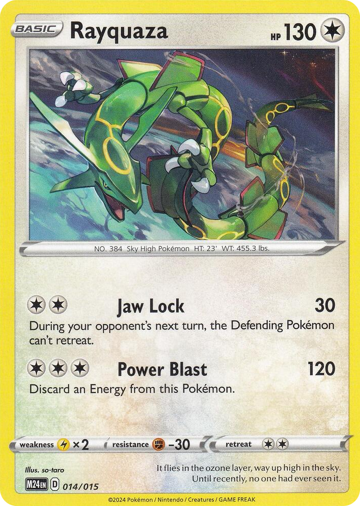 0014 Rayquaza Promo McDonald's Promos 2024