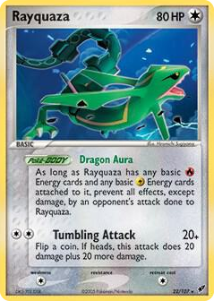 0022 Rayquaza Holo Rare Deck Exclusives