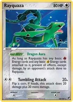0022 Rayquaza Holo Rare Deck Exclusives