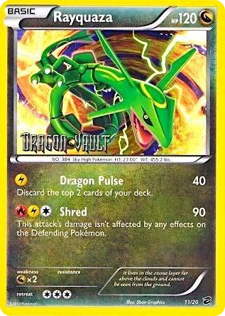 0011 Rayquaza - 11/20 (Dragon Vault) Promo Blister Exclusives