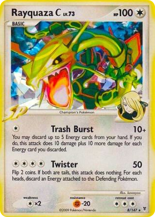 0008 Rayquaza C - 8/147 (Cracked Ice) Promo Miscellaneous Cards & Products
