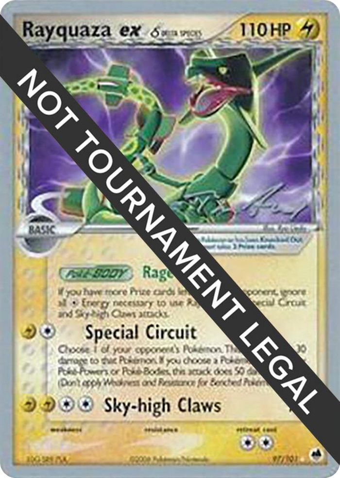 0097 Rayquaza ex (Delta Species) - 2007 (Tom Roos) Rare World Championship Decks