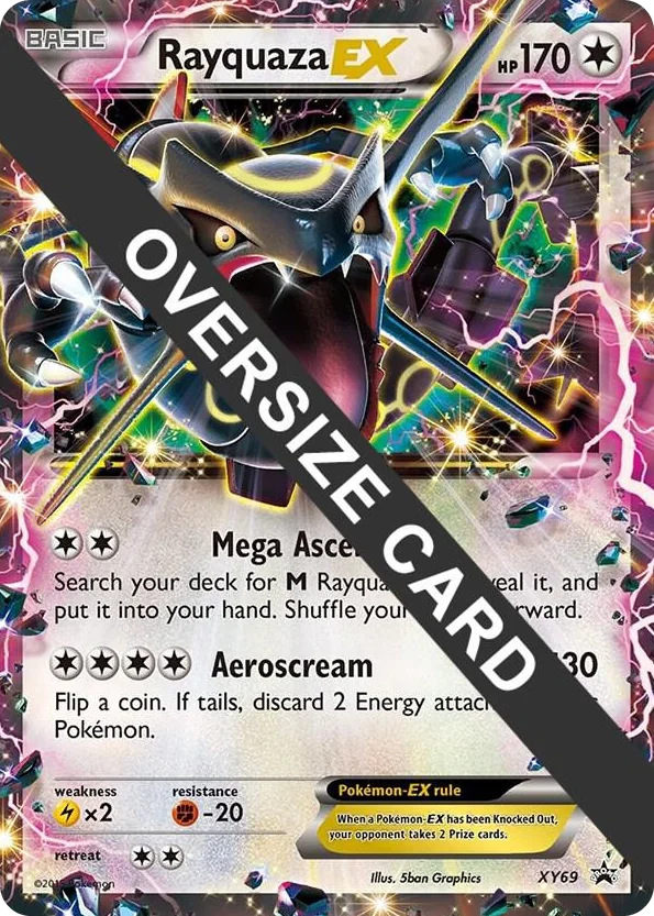 XY069 Rayquaza EX - XY69 Promo Jumbo Cards