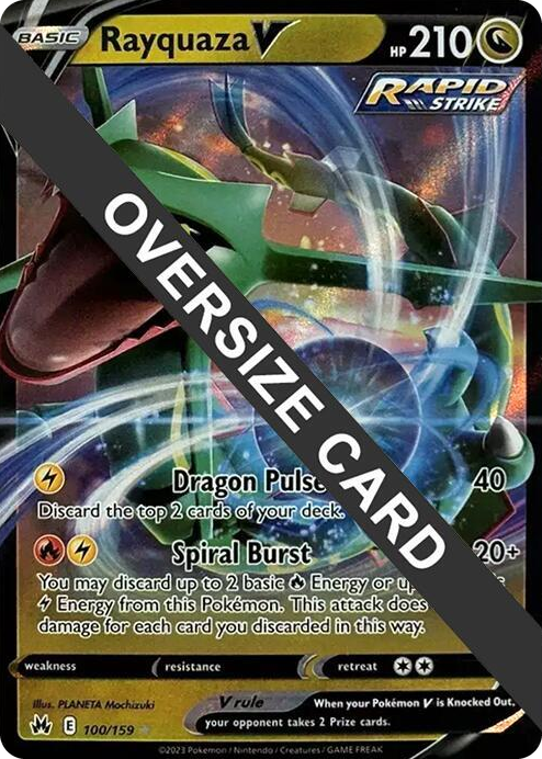 0100 Rayquaza V 100/159 Ultra Rare Jumbo Cards