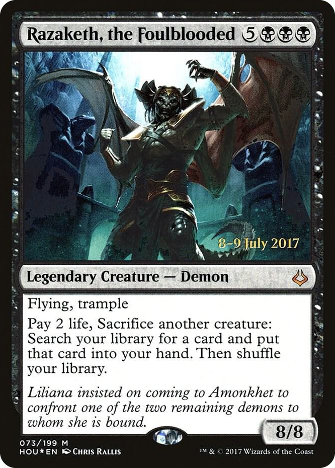 0073 Razaketh, the Foulblooded M Prerelease Cards