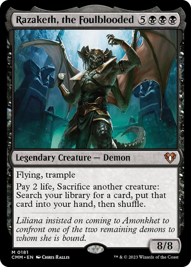 0181 Razaketh, the Foulblooded M Commander Masters