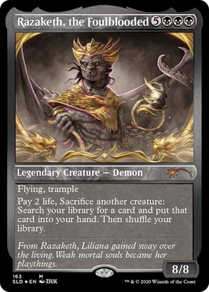 0163 Razaketh, the Foulblooded (Foil Etched) M Secret Lair Drop Series