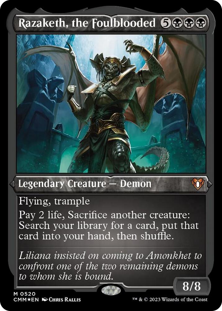 0520 Razaketh, the Foulblooded (Foil Etched) M Commander Masters