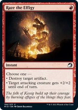 0156 Raze the Effigy C Innistrad: Midnight Hunt