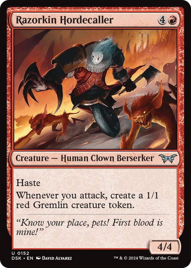 0152 Razorkin Hordecaller U Duskmourn: House of Horror