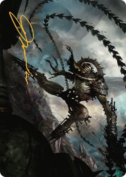 0017 Razorlash Transmogrant Art Card (Gold-Stamped Signature) S Art Series: The Brothers' War