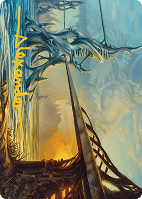 0076 Razortide Bridge Art Card (Gold-Stamped Signature) S Art Series: Modern Horizons 2