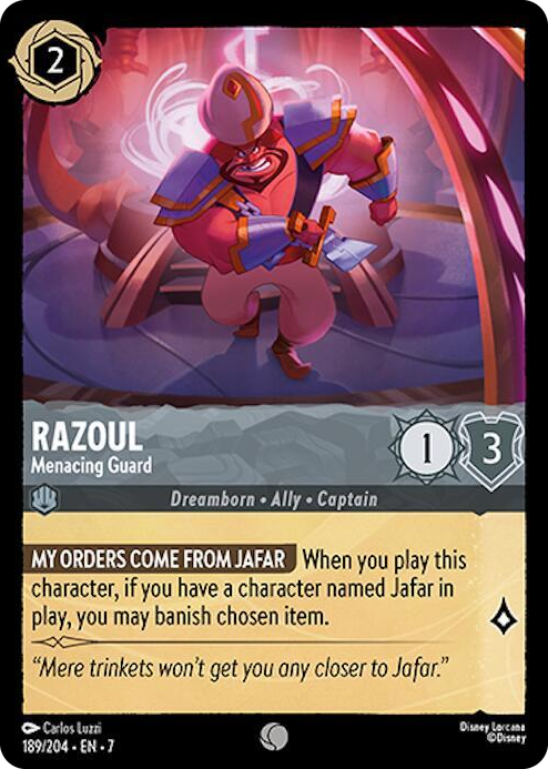 0189 Razoul - Menacing Guard Common Archazia's Island
