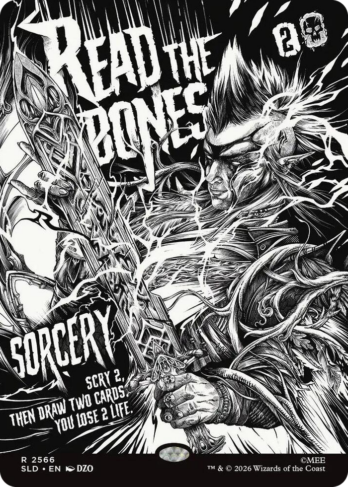 Read the Bones (2566) #2566 R - Secret Lair Drop Series Pokemon card