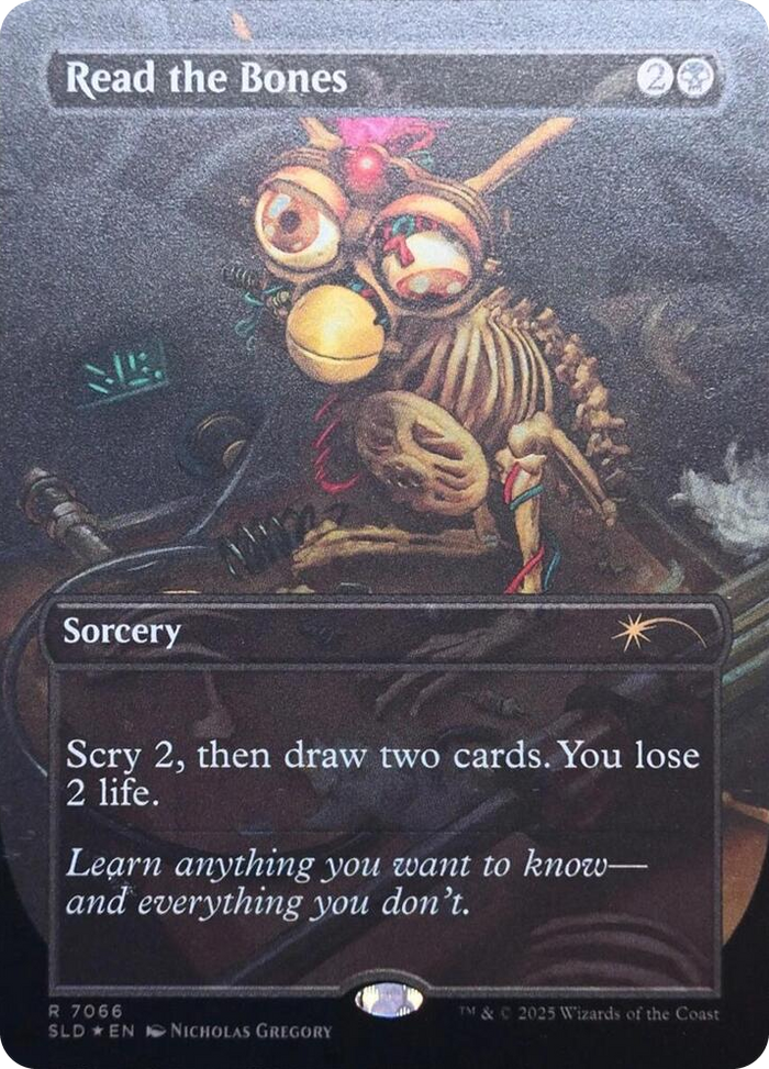 Read the Bones (7066) (Rainbow Foil) #7066 R - Secret Lair Drop Series Pokemon card