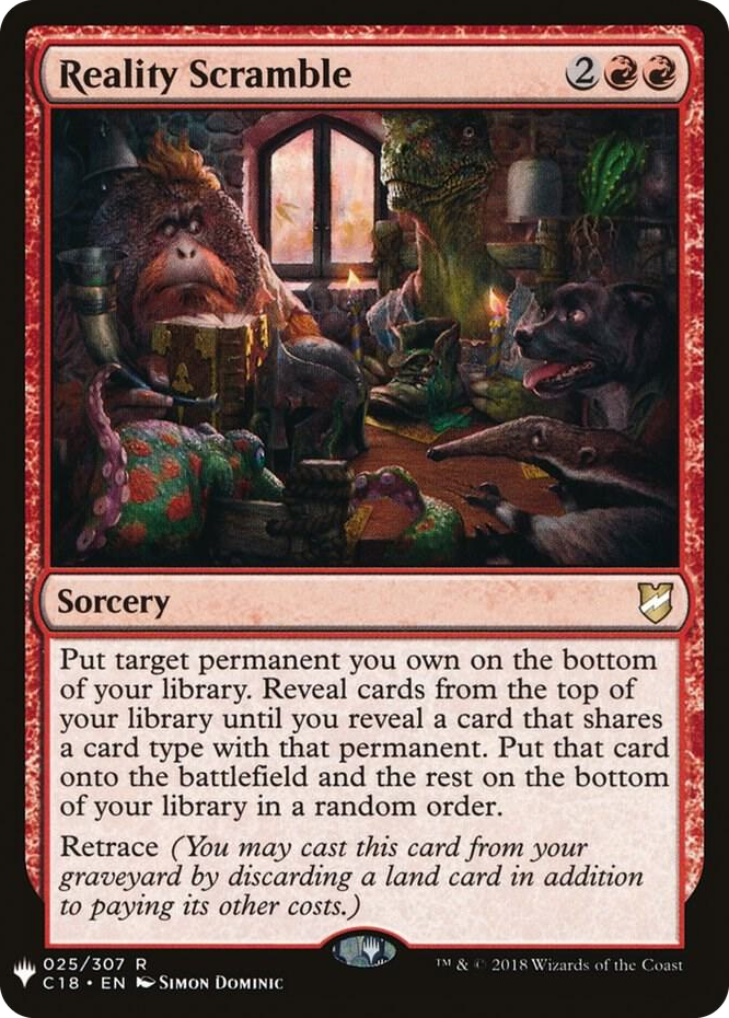 Reality Scramble #25 R - The List Reprints Pokemon card