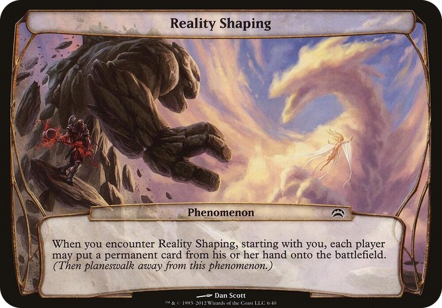 0006 Reality Shaping (Planechase 2012) S Oversize Cards
