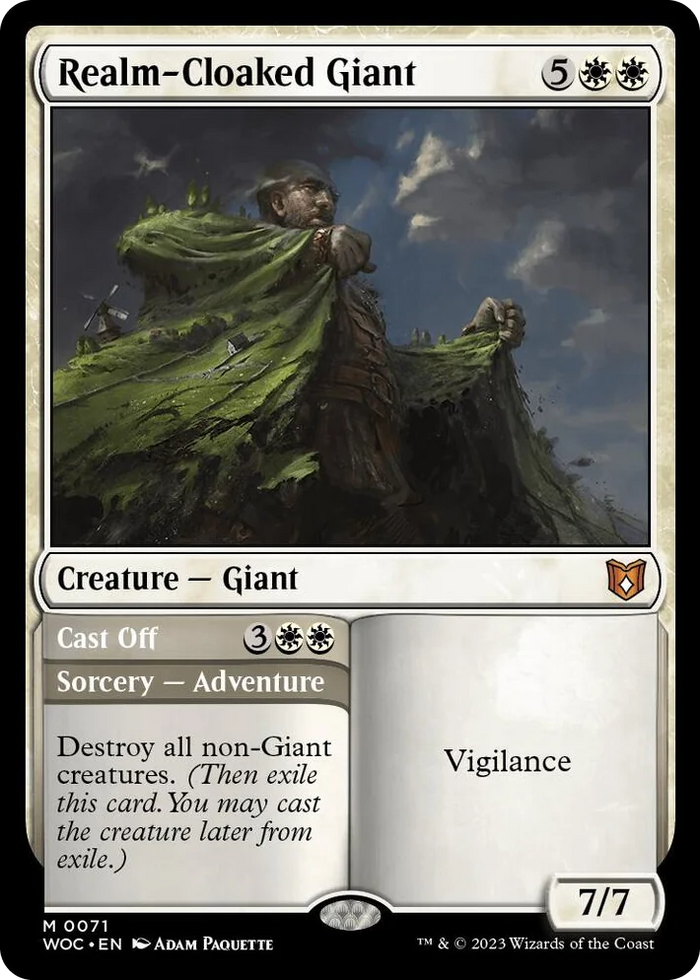 0071 Realm-Cloaked Giant M Commander: Wilds of Eldraine