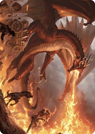Realm-Scorcher Hellkite Art Card #19 S - Art Series: Wilds of Eldraine Pokemon card