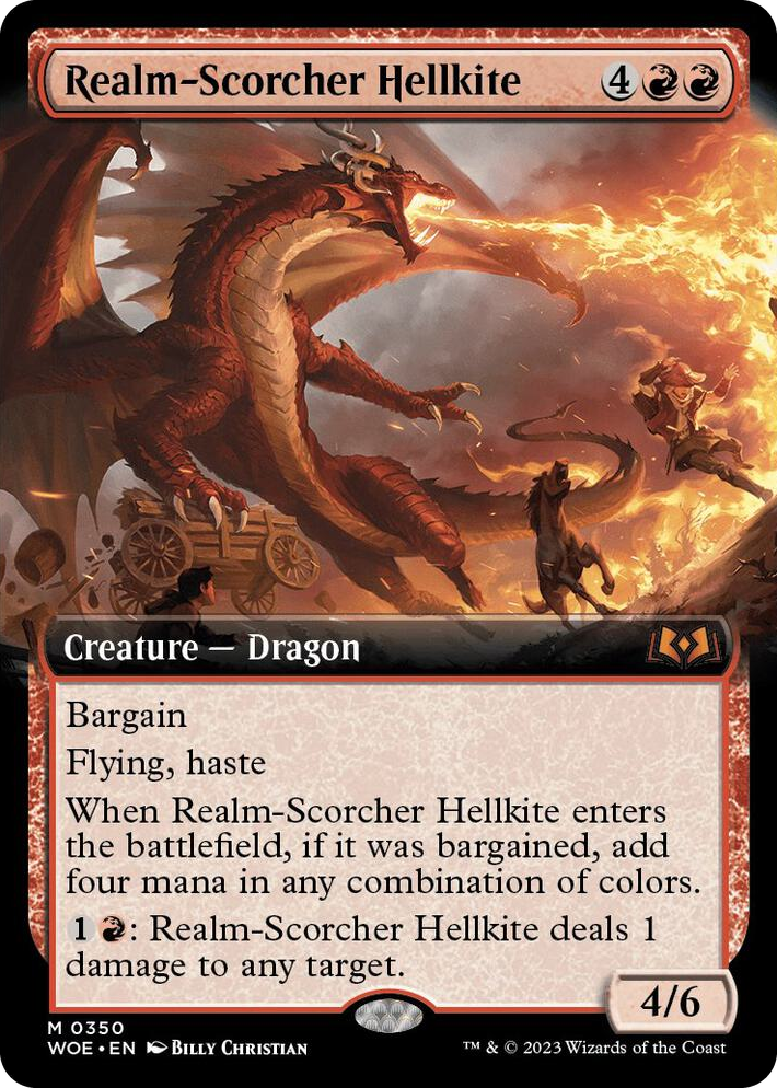 0350 Realm-Scorcher Hellkite (Extended Art) M Wilds of Eldraine