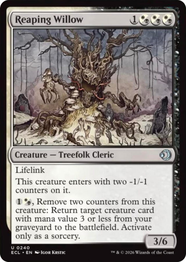 0240 Reaping Willow U Lorwyn Eclipsed