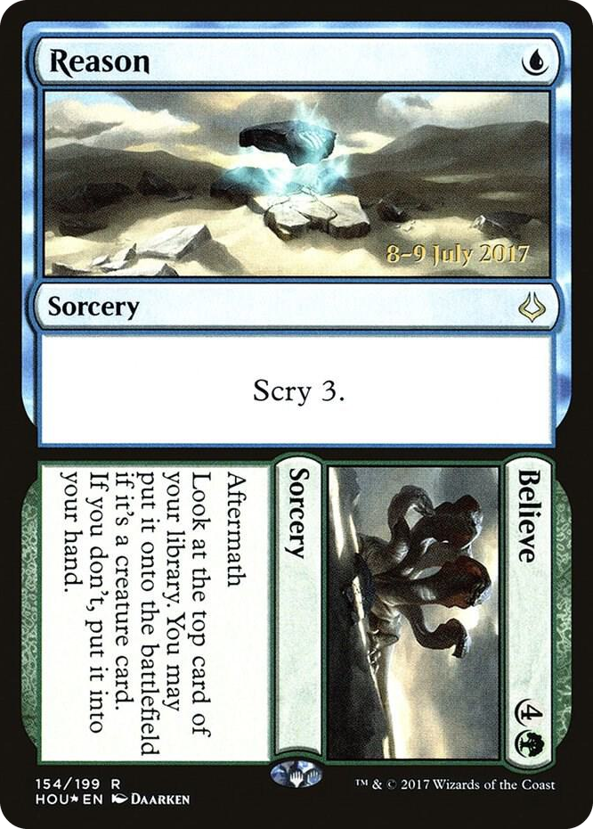 0154 Reason // Believe R Prerelease Cards