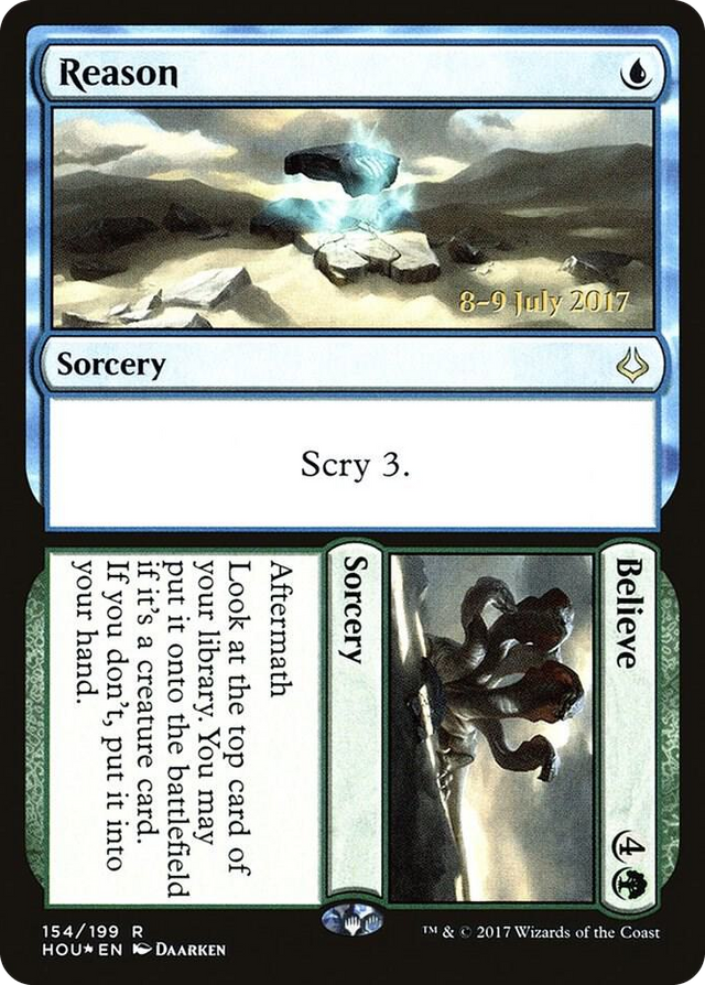 0154 Reason // Believe R Prerelease Cards