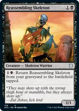 0109 Reassembling Skeleton U Commander: Adventures in the Forgotten Realms