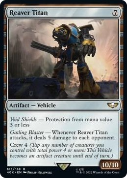0163 Reaver Titan (Surge Foil) R Universes Beyond: Warhammer 40,000