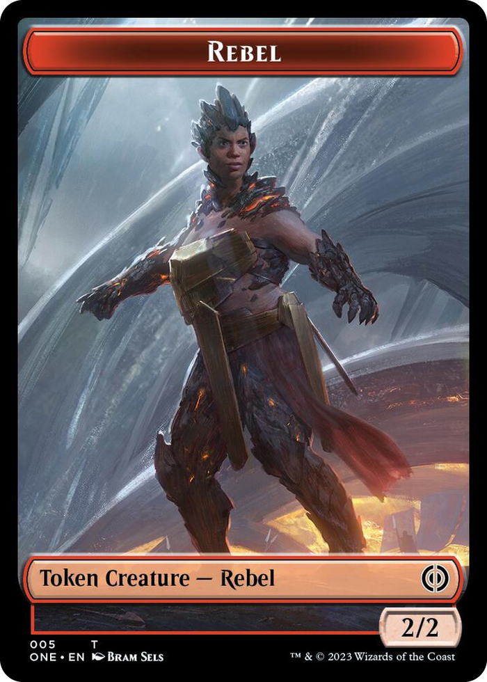 Rebel // Drone Double-Sided Token #5 T - Phyrexia: All Will Be One Pokemon card