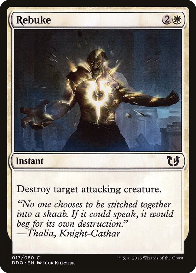 Rebuke #17 C - Duel Decks: Blessed vs. Cursed Pokemon card