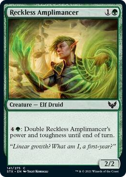 0141 Reckless Amplimancer C Strixhaven: School of Mages