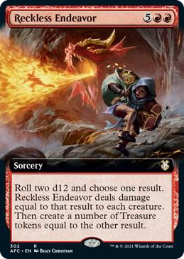 0302 Reckless Endeavor (Extended Art) R Commander: Adventures in the Forgotten Realms
