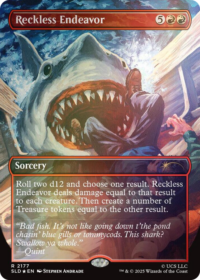 2177 Reckless Endeavor (Rainbow Foil) R Secret Lair Drop Series