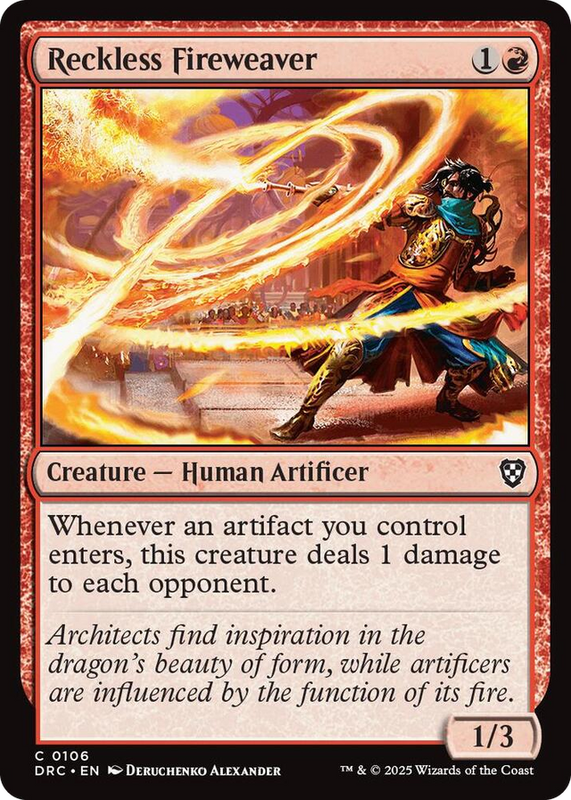 0106 Reckless Fireweaver C Commander: Aetherdrift