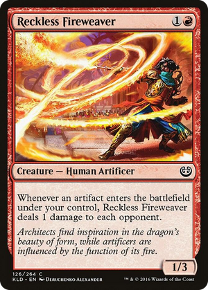 0126 Reckless Fireweaver C Kaladesh