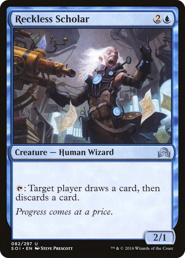 0082 Reckless Scholar U Shadows over Innistrad