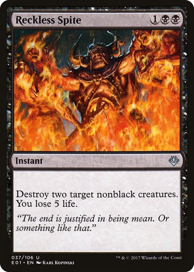 Reckless Spite #37 U - Archenemy: Nicol Bolas Pokemon card