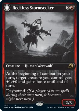 Reckless Stormseeker #157 R - Innistrad: Double Feature Pokemon card