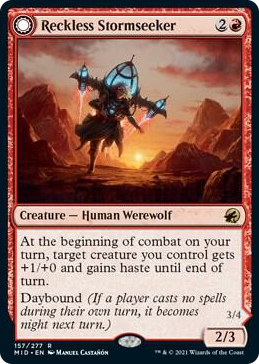 0157 Reckless Stormseeker R Innistrad: Midnight Hunt