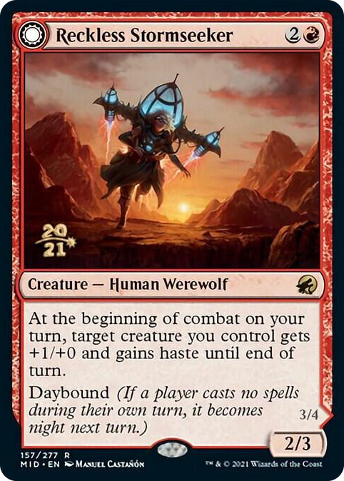 Reckless Stormseeker #157 R - Prerelease Cards Pokemon card