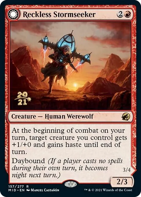 0157 Reckless Stormseeker R Prerelease Cards