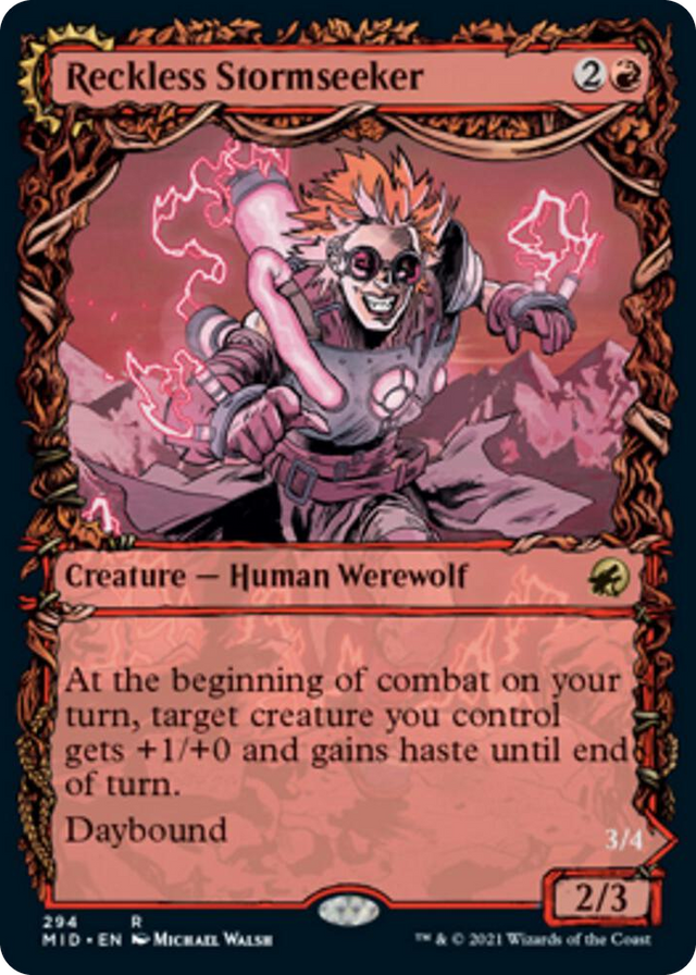 0294 Reckless Stormseeker (Showcase) R Innistrad: Midnight Hunt
