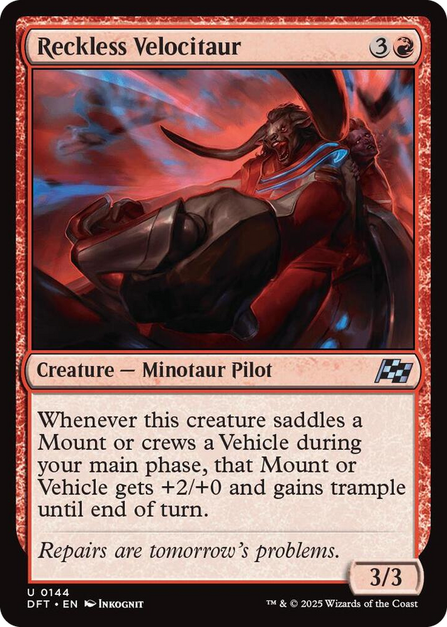 0144 Reckless Velocitaur U Aetherdrift