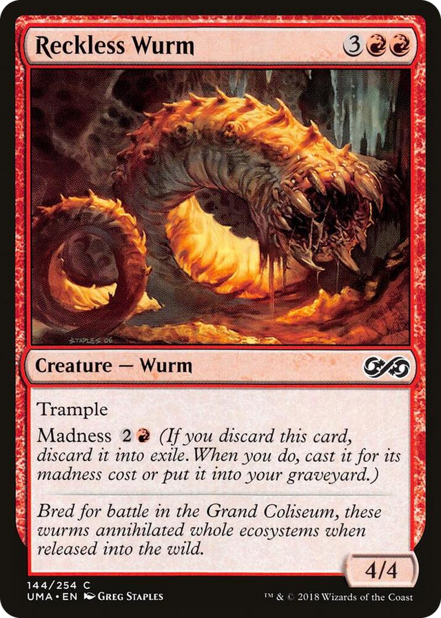 0144 Reckless Wurm C Ultimate Masters