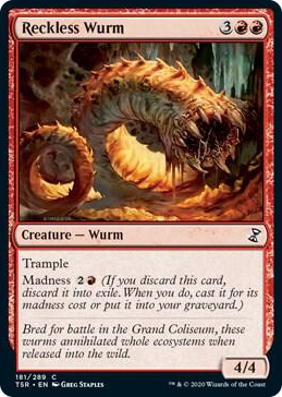 0181 Reckless Wurm C Time Spiral: Remastered