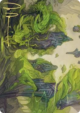 0072 Reclaim the Wastes Art Card (Gold-Stamped Signature) S Art Series: Zendikar Rising