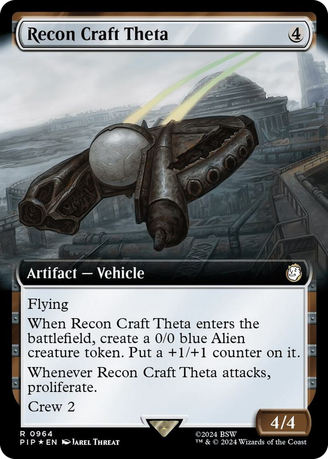 0964 Recon Craft Theta (Extended Art) (Surge Foil) R Universes Beyond: Fallout