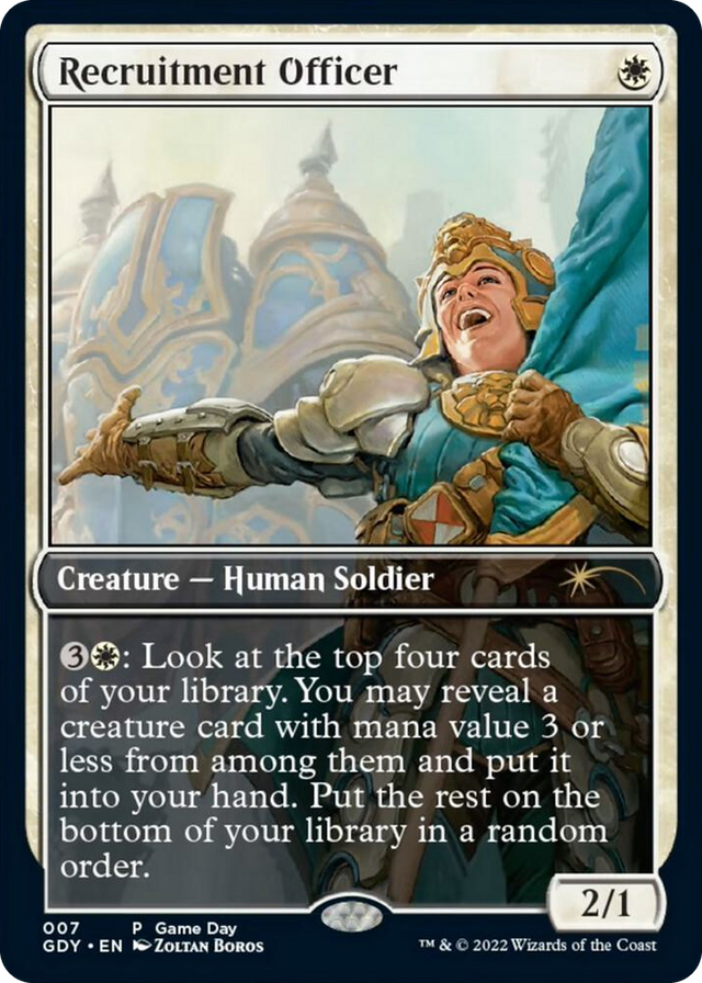 0007 Recruitment Officer P Game Day & Store Championship Promos